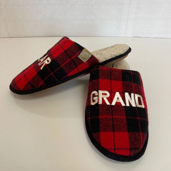 Dearfoams Unisex Grand Bear Slippers Sz m 11/12 w 13/14 - Picture 7 of 7